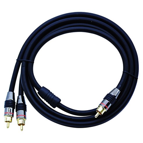 저스트링크 디옵텍 프리미엄 서브우퍼 케이블 1RCA 2RCA 3m, 3RP-M70030-A, 1개 auxtorca