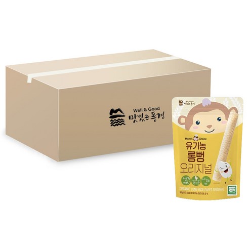 맛있는풍경 유아용 유기농 롱뻥 오리지널, 오리지널맛, 30g, 20개