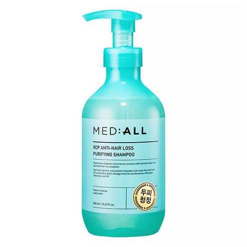 메디올 알시피 안티 헤어 로스 퓨리파잉 샴푸, 480ml, 1개