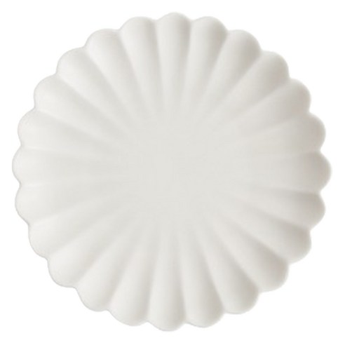 시라쿠스 네이처 무광 접시 17.5cm, 화이트, 1개