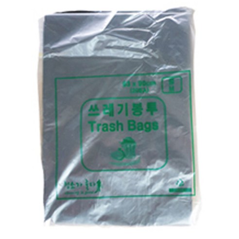 크린메이트 평판 비닐봉투 검정, 80L, 50개