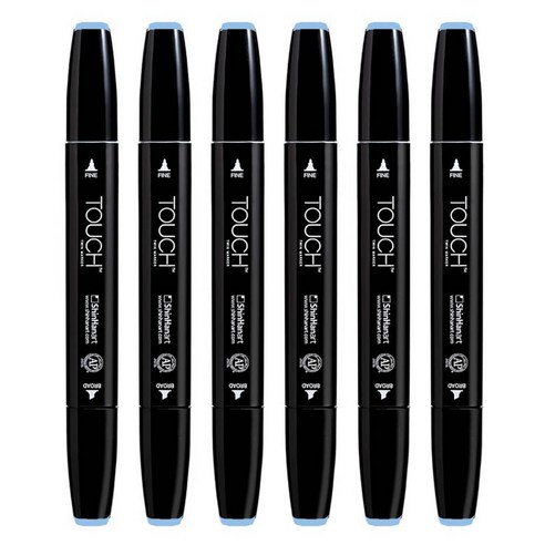 신한화구 터치 트윈마카 PHTHALO BLUE 183, 1색, 6개