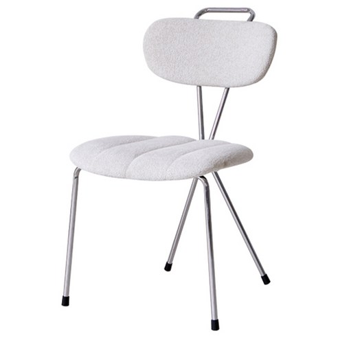 베스트리빙 핸들 철제 미드센츄리 인테리어 의자 M-74507, 크림(M-74507-3), 1개