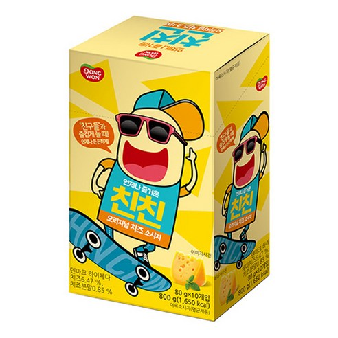 맥스봉 치즈 15p, 525g, 4개 맥스봉소시지 12 동원 친친 오리지널 치즈소시지 10p, 800g, 3개