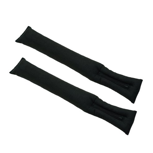 엠노블 차량용 스웨이드 틈새쿠션, 블랙, 2개