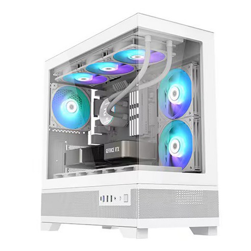 쓰리알시스템 미니타워 3RSYS S315 Quiet 리버스, 3RSYS S315 Quiet 리버스(화이트), 1개