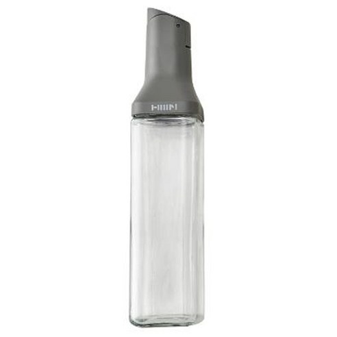 한샘 클리어 자동개폐 슬림 오일병 그레이, 500ml, 1개