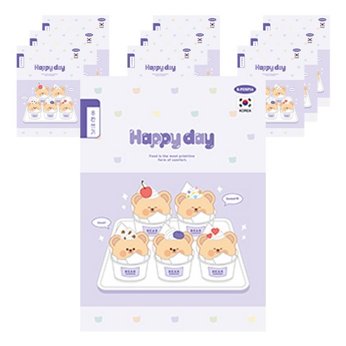 펜피아 1000 초등 8칸쓰기 제본노트, C 퍼플, 10개