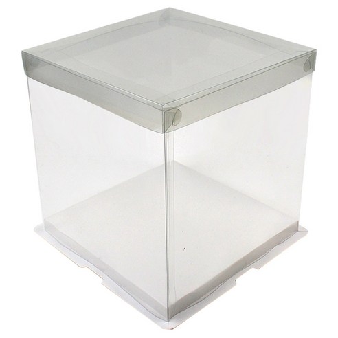아이엔피 사각 포장상자 4호 260 x 260 x 250 mm, 투명 + 투명(상자), 3개