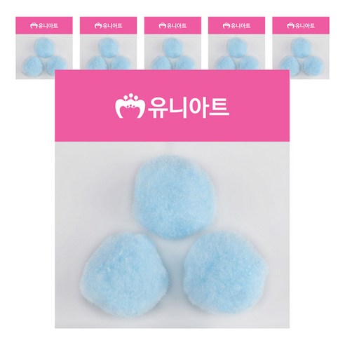 유니아트 1000 퐁퐁 50mm, 하늘, 6개