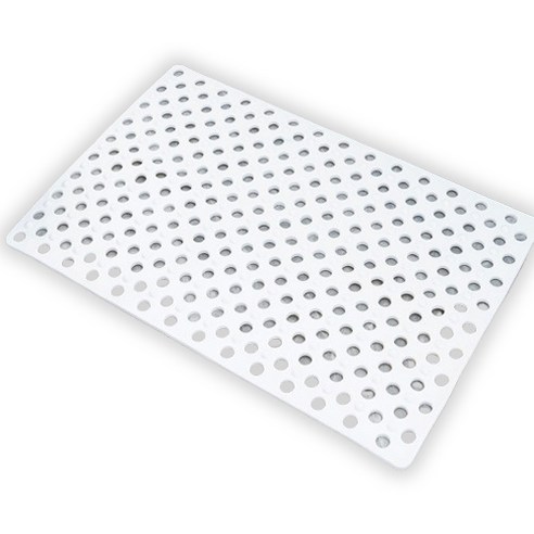 포유리빙 미끄럼방지 고무매트 40 x 80 cm, 화이트, 1개