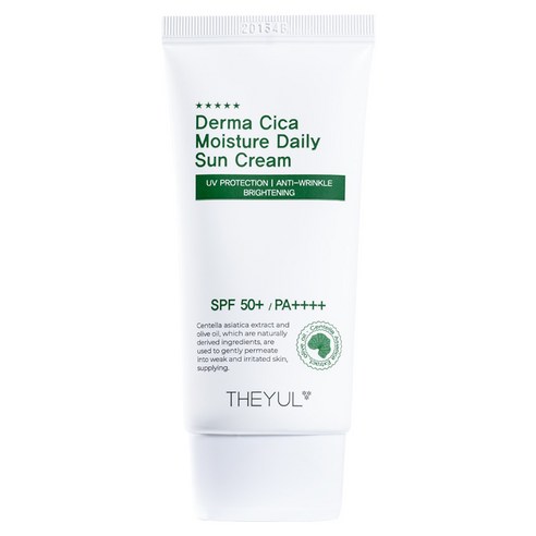 싸이닉선크림 추천 상품더율 더마 시카 모이스처 데일리 선크림 SPF50+ PA++++, 50g, 1개 제품 사진