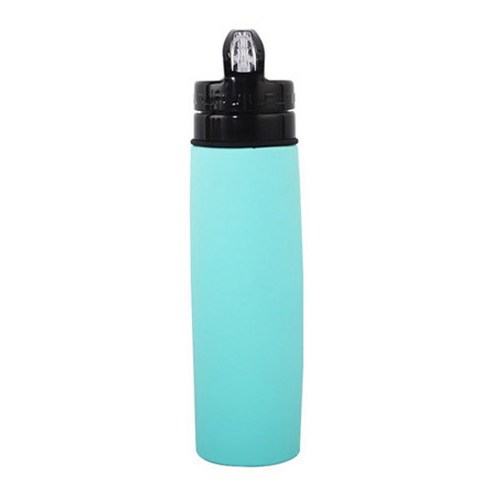 시크메틱 실리콘 접이식 스포츠물병, 블루, 450ml, 1개