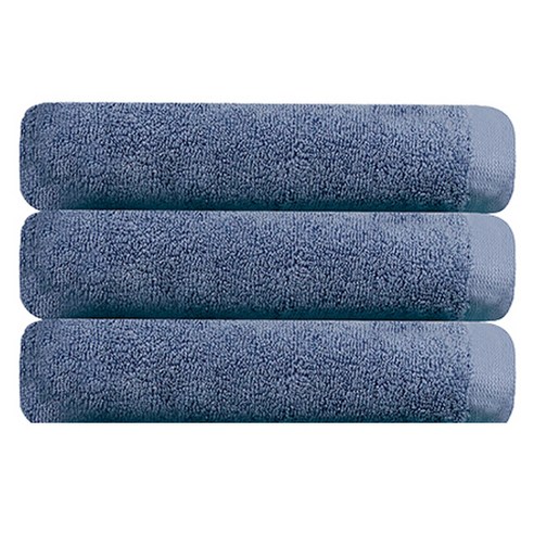 송월타올 무지 호텔 바스타올 30수 440g, 파랑, 3개
