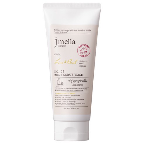 제이멜라 인 프랑스 블루밍 피오니 바디 스크럽 워시, 200ml, 1개