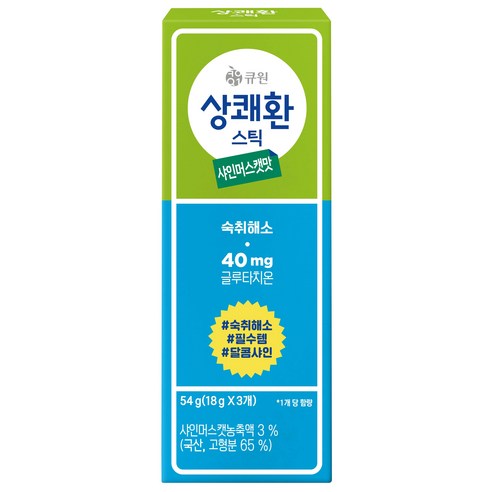 큐원 상쾌환 스틱 샤인머스캣맛 3p, 18g, 3개, 1개
