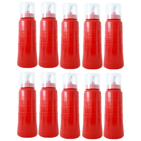 리빙패밀리 뚜껑 스텐 노즐 초장병, 450ml, 10개