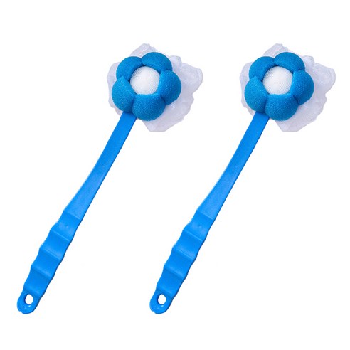 언헤브 2in1 플라워 샤워 바디 브러쉬, 블루, 1개입, 2개