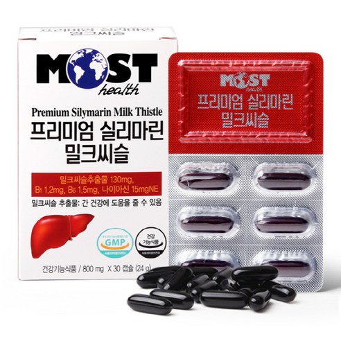 모스트 프리미엄 실리마린 밀크씨슬 24g, 1개, 30정