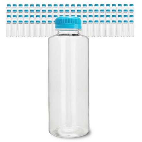 미르 투명 페트병 프리미엄, 500ml, 93개, 블루캡