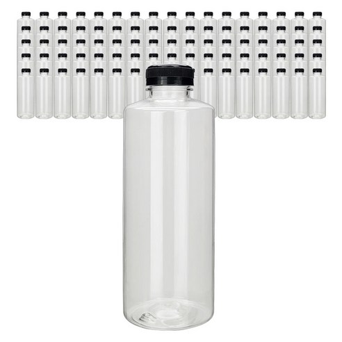 미르 투명 페트 프리미엄 블랙캡 음료병, 900ml, 82개