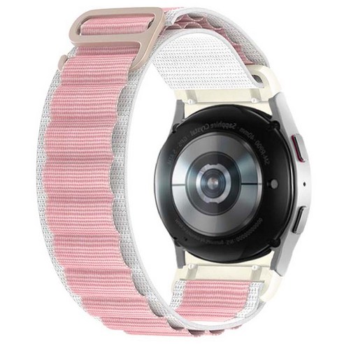 갤럭시워치 4 / 5 / 6 전용 알파인 루프 스트랩 커브형 20mm, GR8 핑크라인, 갤럭시워치456