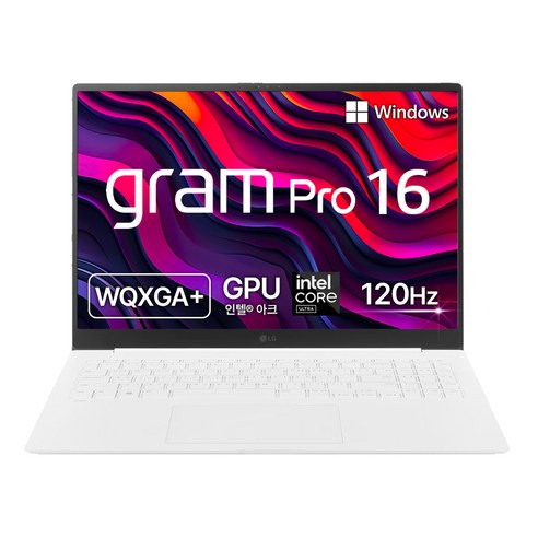 LG전자 2024 그램 Pro 16 코어Ultra5, 에센스 화이트, 512GB, 16GB, WIN11 Home, 16Z90SP-KAOWK