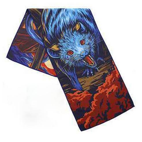 소니오 조디악 오리엔탈 스포츠 타월 30 x 100 cm, 01 쥐, 1개