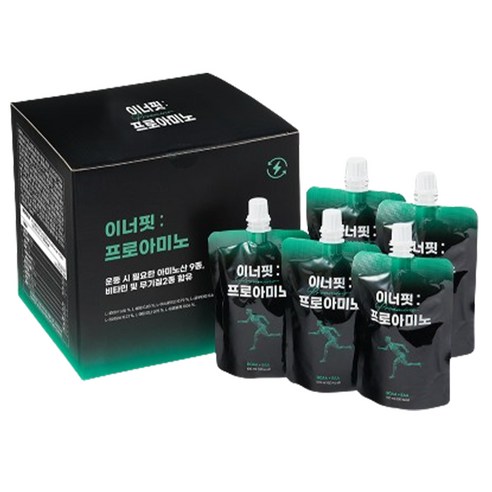 이너핏 프로아미노 BCAA 5250mg 아미노산 음료 5p, 500ml, 2개 아미노400