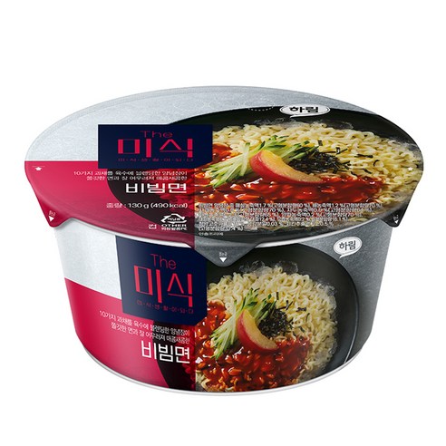 더미식 비빔면 용기 130g, 1개