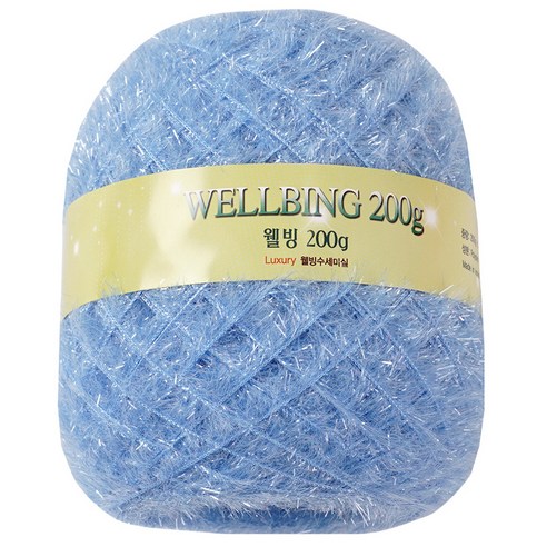 연일섬유 웰빙수세미 콘사 뜨개실 200g, 09하늘, 1개