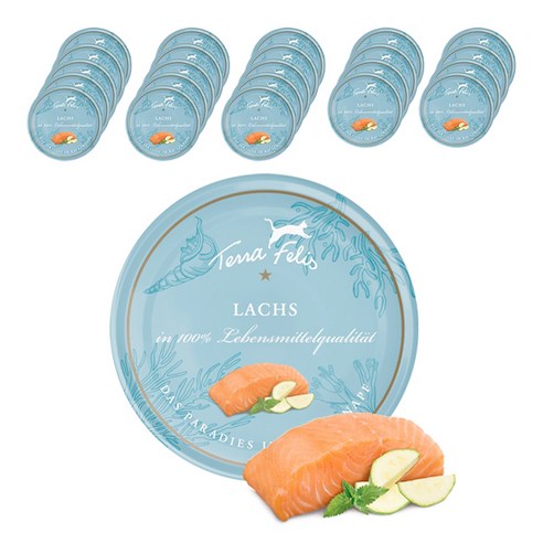 테라펠리스 고양이 사료, 연어, 80g, 24개