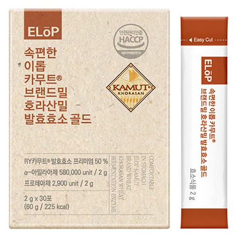 이롭 속편한 이롭 카무트 호라산밀 발효효소 골드 30p, 60g, 3개