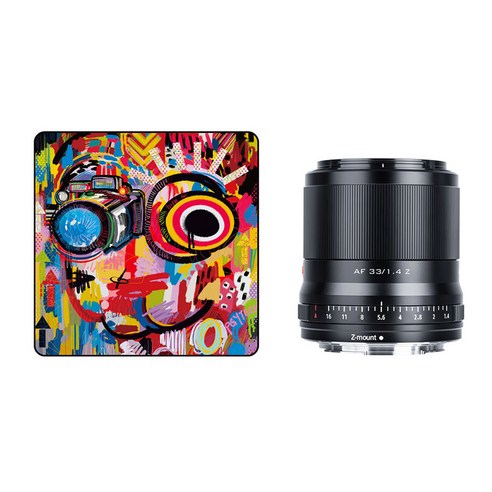 빌트록스 피지테크 테크랩 두들패턴 M + AF 33mm f1.4 APS C 니콘 Z 마운트 카메라 렌즈 세트, P-CB-146