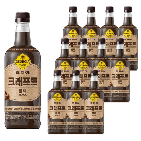 코카콜라 조지아 크래프트 블랙, 800ml, 12개