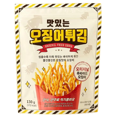 청해명가 맛있는 오징어튀김, 130g, 1개