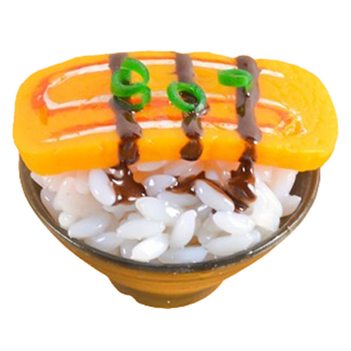 리나블루 일식당 덮밥 돈부리 모형 5cm, 계란초밥