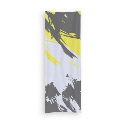 소니오 피트니스 베이직 스포츠 타월 30 x 100 cm, 03 블랙옐로우, 1개