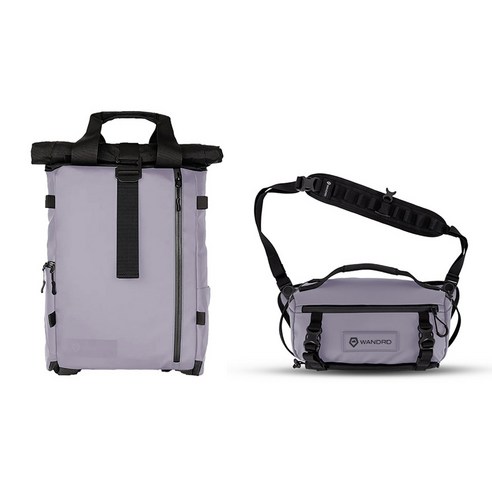 원더드 New PRVKE Lite 백팩 11L + ROGUE 슬링백 6L 세트, 퍼플, 1개
