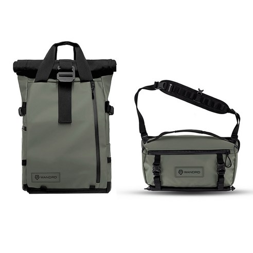 원더드 All-New PRVKE 백팩 31L + ROGUE 슬링백 9L 세트, 그린, 1개