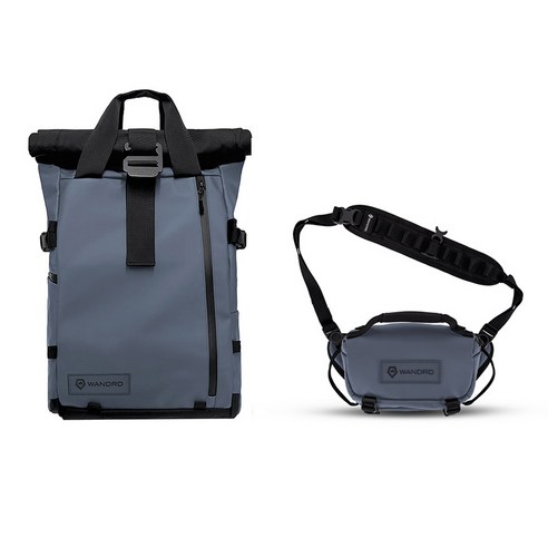 원더드 All-New PRVKE 백팩 31L + ROGUE 슬링백 3L 세트, 블루, 1개