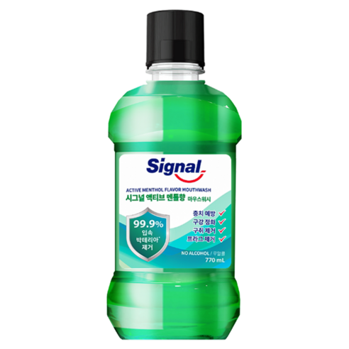 Signal 액티브 멘톨향 구강청결제, 770ml, 1개