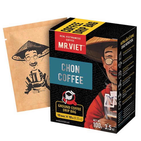 미스터비엣 쫀 위즐 분쇄원두 드립백 커피, 100g, 10개입, 1개, 10g