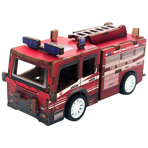 투칸 3D 미니 자동차 퍼즐 Fire Truck, 29피스, 혼합색상, 1개