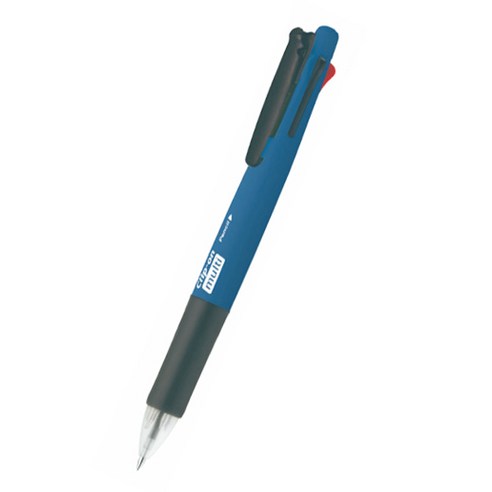 제브라 클립온 멀티 네온 4색 볼펜 0.7mm + 0.5mm 샤프 세트, 네온블루, 1세트