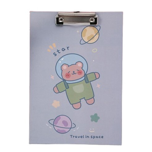 마켓감성 하드보드 클립 5p, 우주곰