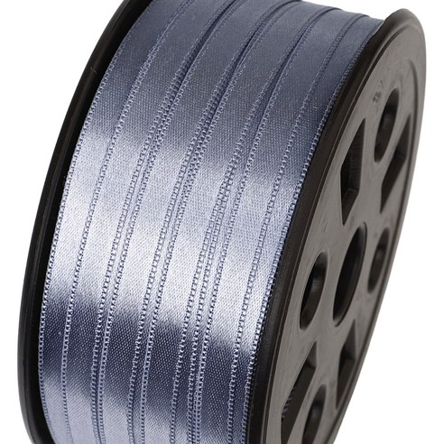 포장넷 공단기본 선물포장 리본끈 6mm, 58 청회색, 1개, 90m