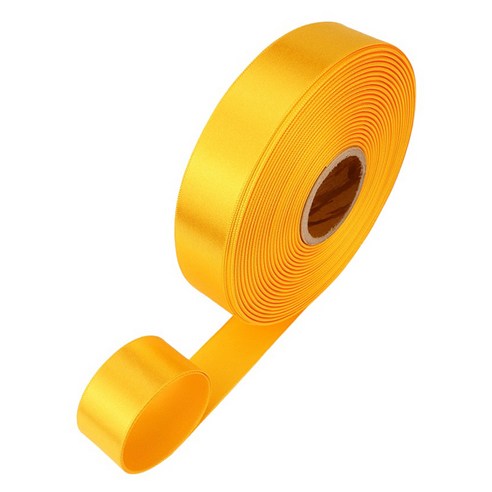 포장넷 공단기본 선물포장 리본끈 40mm, 10 황금노랑, 1개, 45m