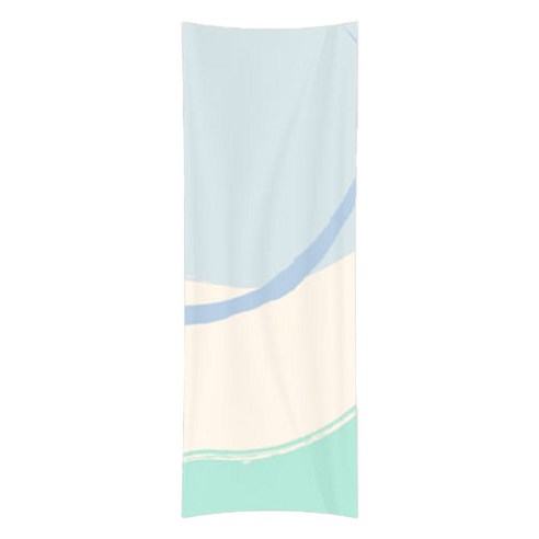 소니오 코지 패턴 소프트 스포츠 타월 30 x 100 cm, 18 블루그린, 1개