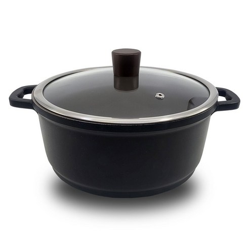 바첸 인덕션 IH 에리카 통주물 세라믹코팅 양수냄비, 24cm, 1개